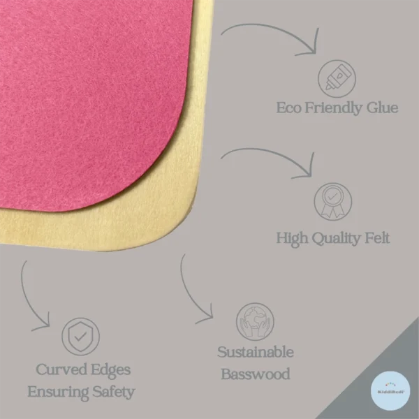KiddiRedi® Balance Board - Baby Pink - Image 3