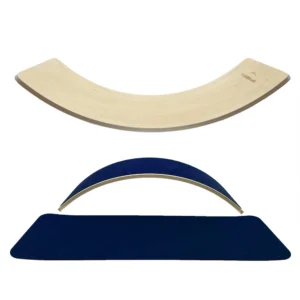 Blue balance board, with felt