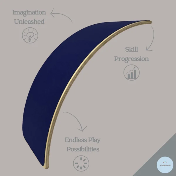 KiddiRedi® Balance Board - Dark Blue - Image 2
