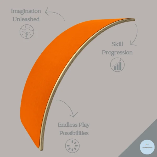 KiddiRedi® Balance Board - Orange - Image 2