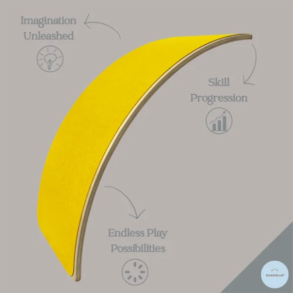 KiddiRedi® Balance Board - Yellow - Image 2