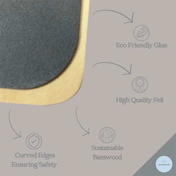 KiddiRedi® Balance Board - Dark Grey - Image 3