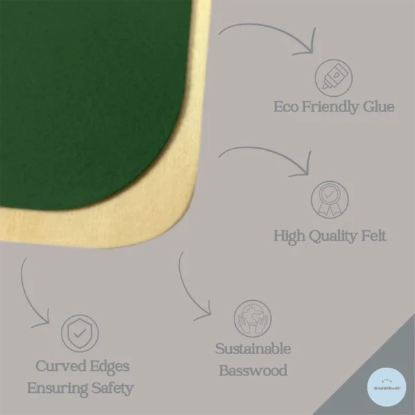 KiddiRedi® Balance Board - Dark Green - Image 3