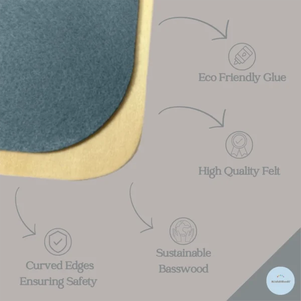 KiddiRedi® Balance Board - Light Grey - Image 3