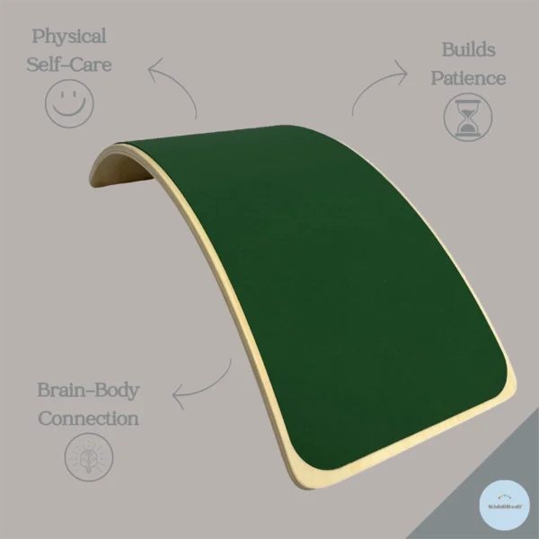 KiddiRedi® Balance Board - Dark Green - Image 4
