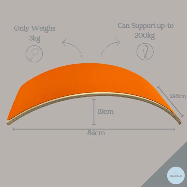 KiddiRedi® Balance Board - Orange - Image 5