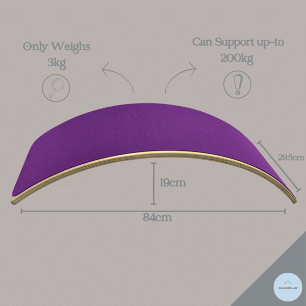 KiddiRedi® Balance Board - Purple - Image 4