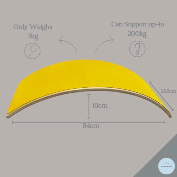 KiddiRedi® Balance Board - Yellow - Image 5